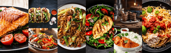 dishes food