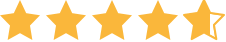 Four and a half gold stars in a row.
